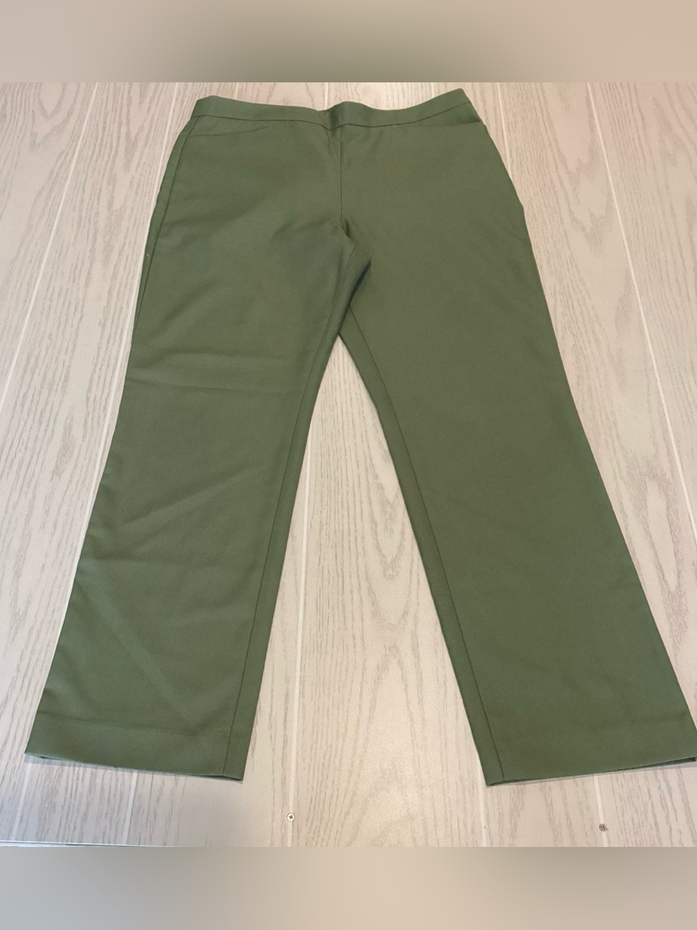 Women’s LOFT Olive Green Straight Leg Pants Size 10‎ Work Office Career